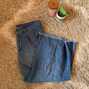 Flowy Denim Capris by Belle Sky